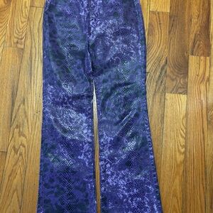 Revolt Jeans Co. Purple Textured Trousers
